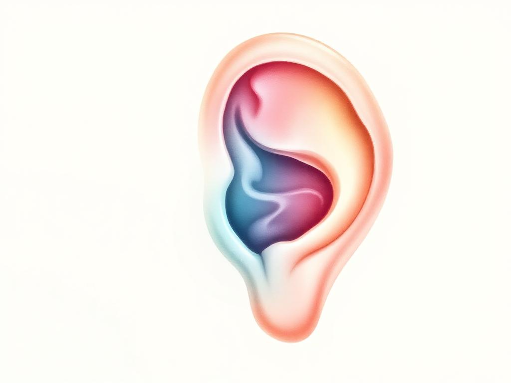 Inner ear and vestibular system illustration